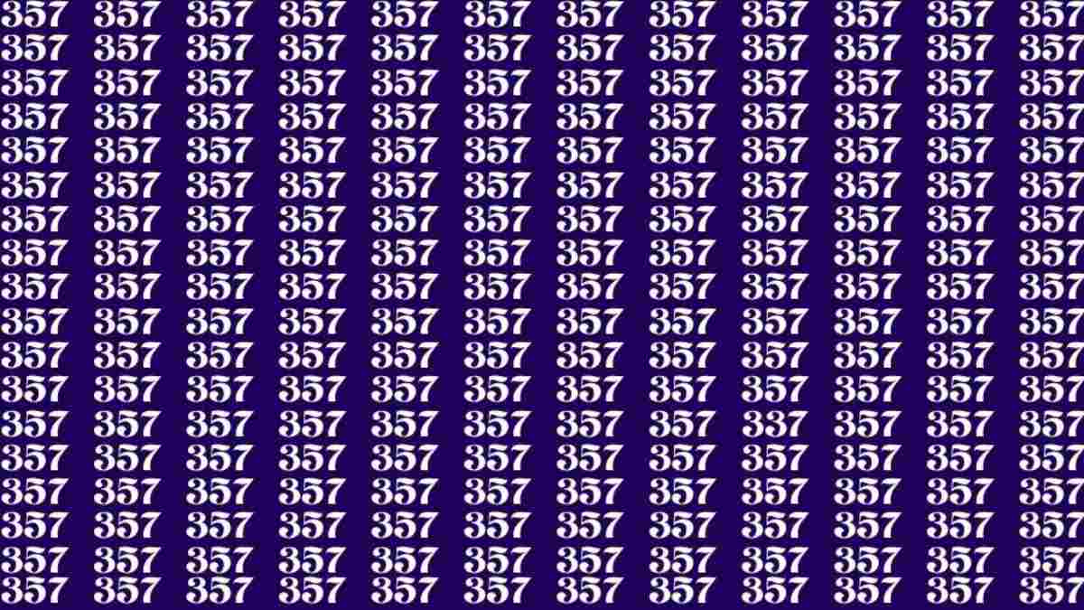 Doar cei mai atenți pot găsi numărul 337: iluzie optică pentru genii